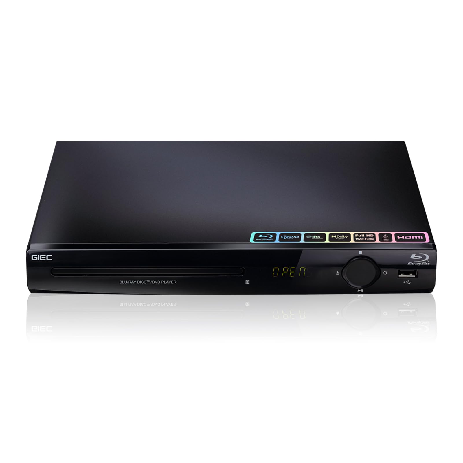 Blu Ray DVD Player 2D 1080P Blu-ray DVD Player for TV/Projector